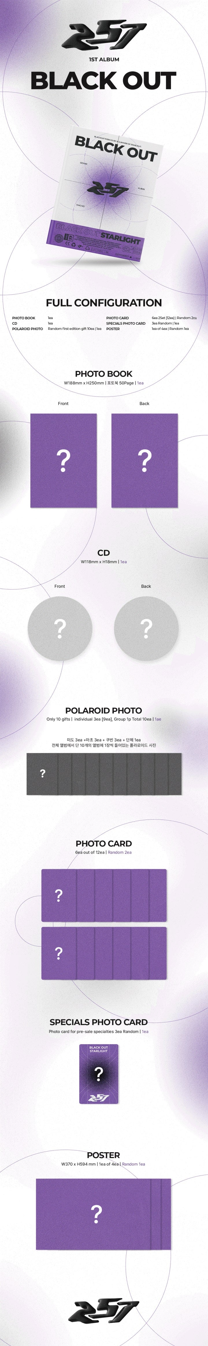 257 - [BLACK OUT] 1st Album - Image 2