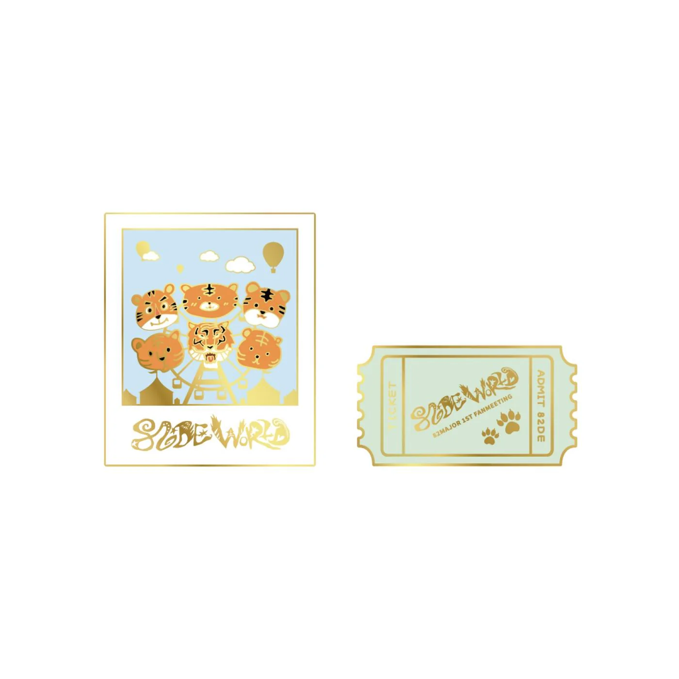 82MAJOR - [82DE WORLD] 1st FANMEETING OFFICIAL MD METAL BADGE