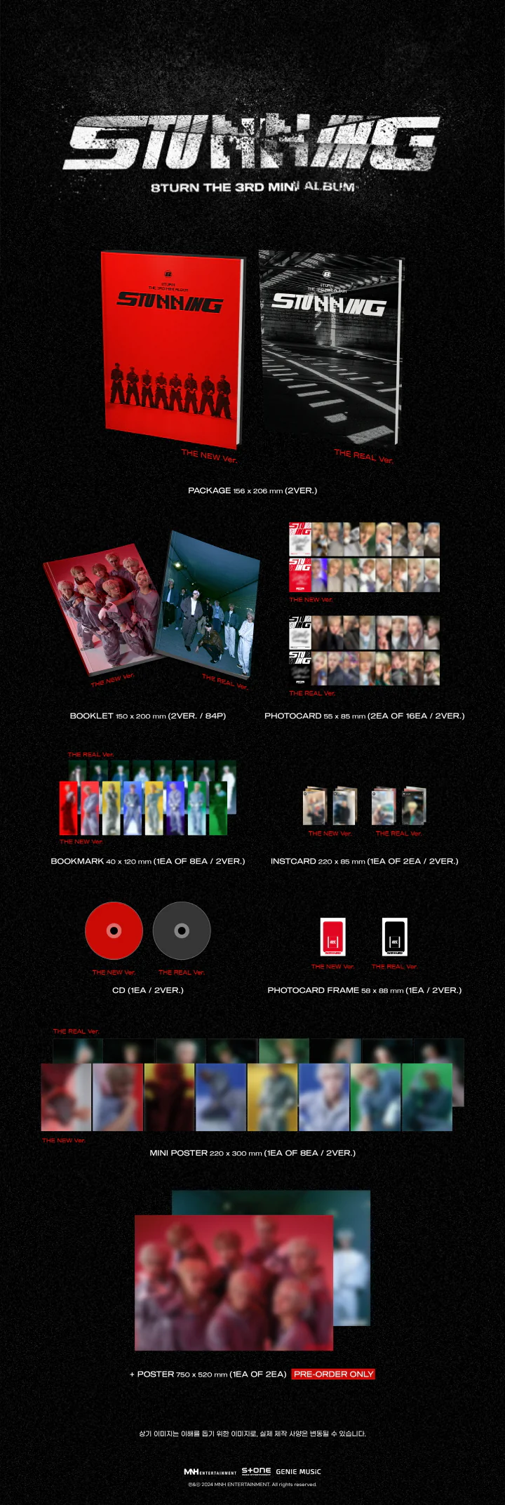 8TURN - [STUNNIN] 3rd Mini Album THE REAL Version - Image 2