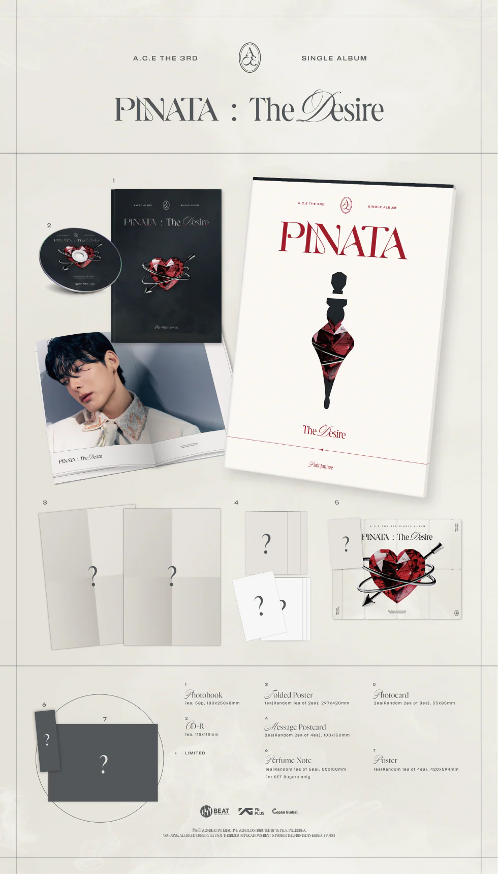 A.C.E - [PINATA] 3rd Single Album RANDOM Version - Image 2