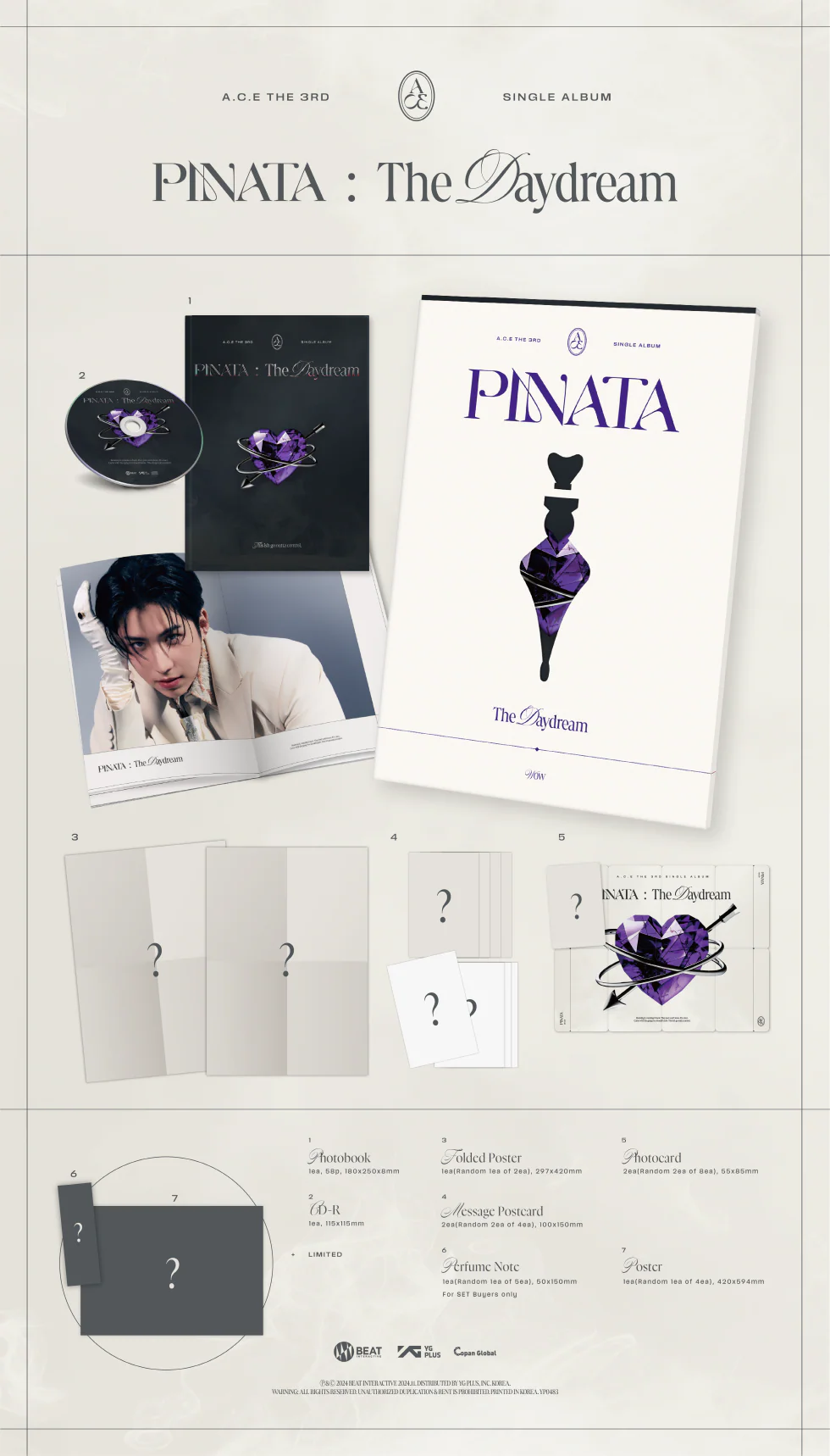 A.C.E - [PINATA] 3rd Single Album RANDOM Version - Image 4