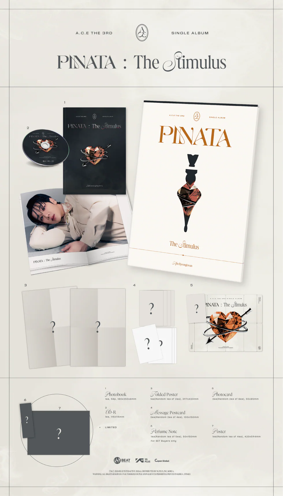 A.C.E - [PINATA] 3rd Single Album RANDOM Version - Image 5