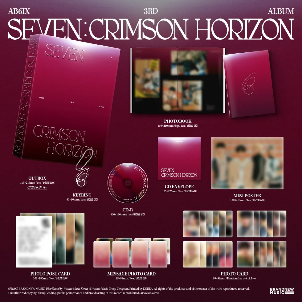 AB6IX - [SEVEN : CRIMSON HORIZON] 3rd Album PHOTOBOOK 2 Version SET - Image 3