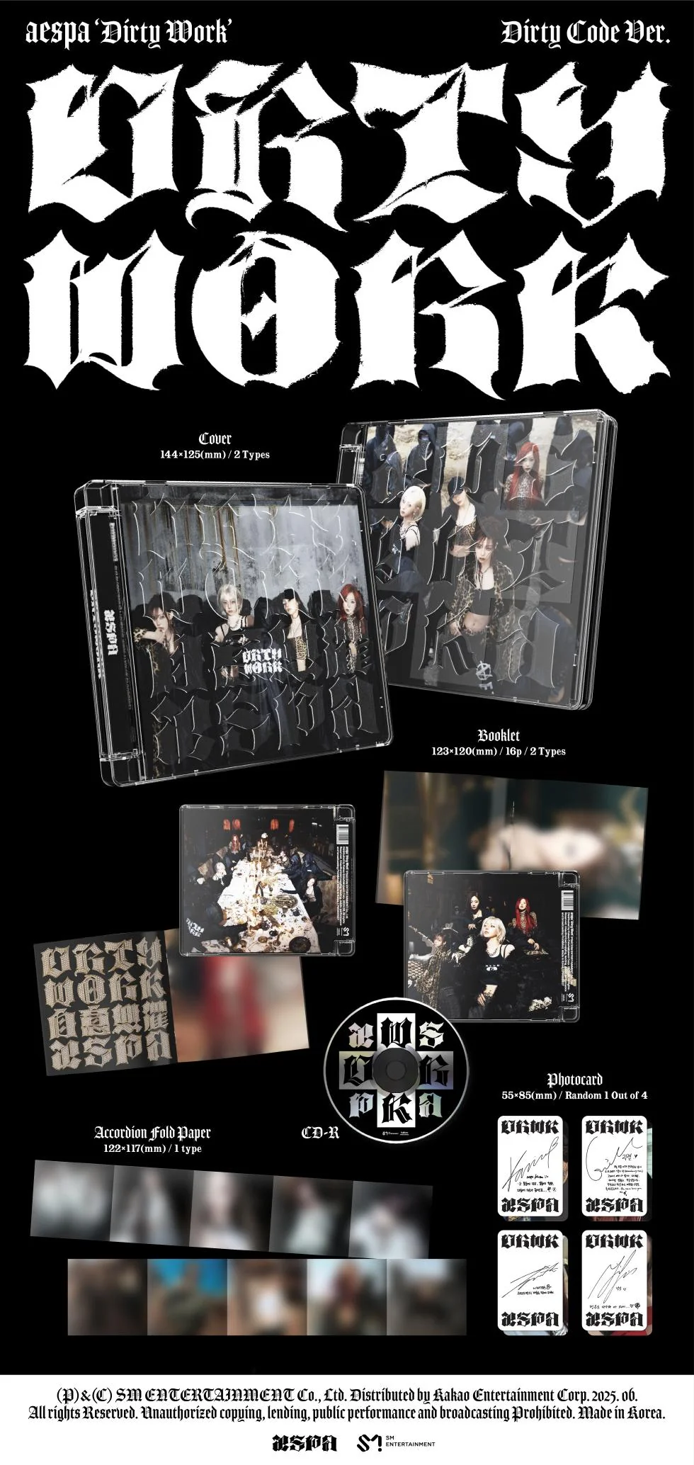 aespa - [DIRTY WORK] Single Album DIRTY CODE B Version - Image 3