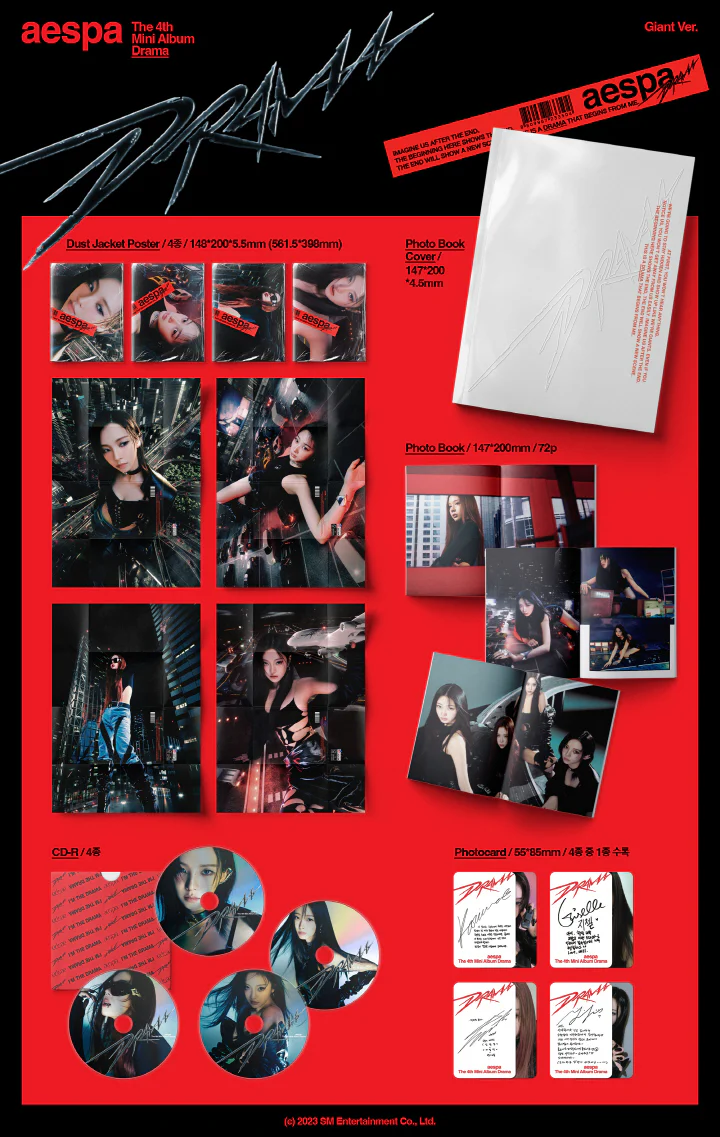 AESPA - [Drama] 4th Mini Album GIANT Version GISELLE Cover - Image 2