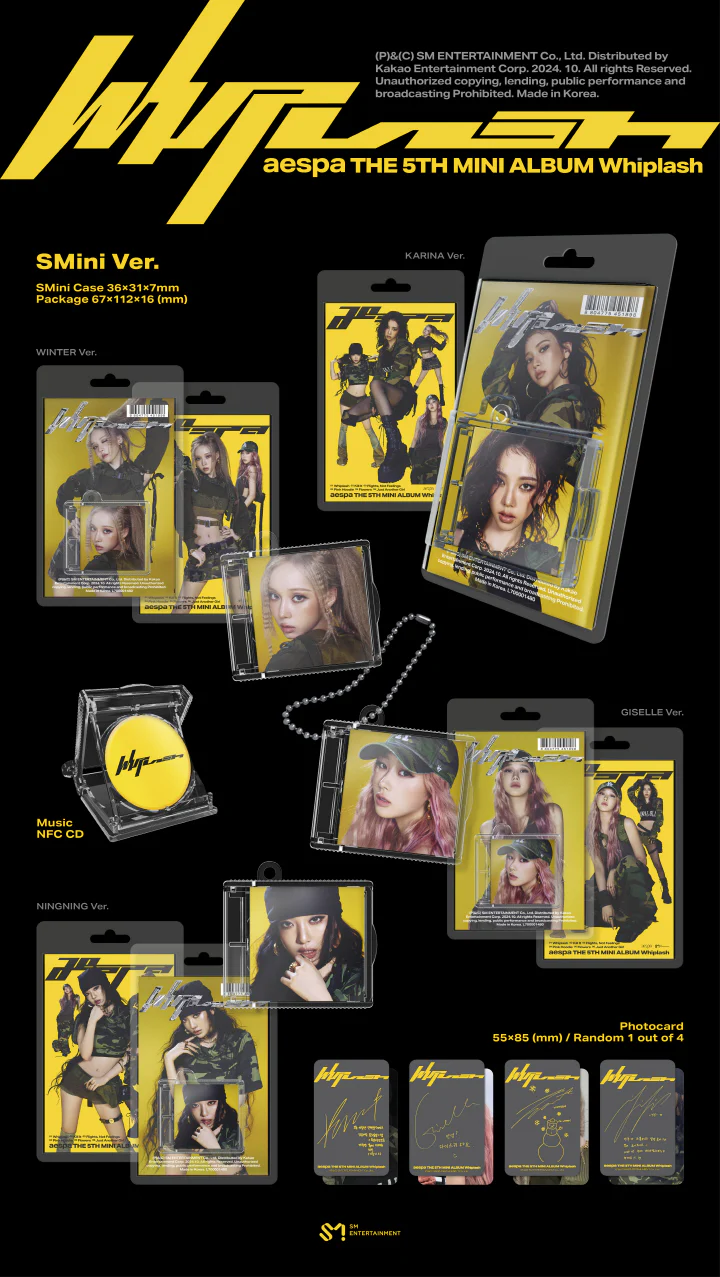 aespa - [WHIPLASH] 5th Mini Album SMINI KARINA Version - Image 2
