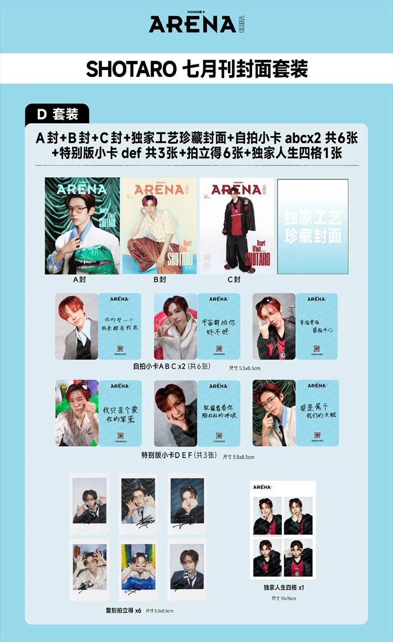 (PRE-ORDER) ARENA HOMME (CHINA) - 2026.07 RIIZE SHOTARO D (A+B+C) Type