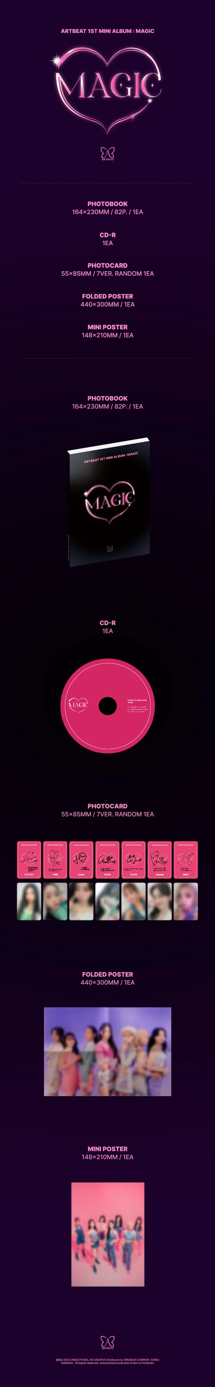 ARTBEAT - [MAGIC] 1st Mini Album - Image 2