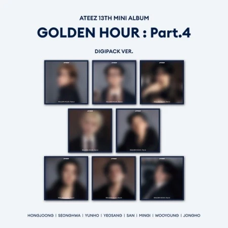 ATEEZ - [GOLDEN HOUR : PART.4] 13th Mini Album DIGIPACK 8 Version SET