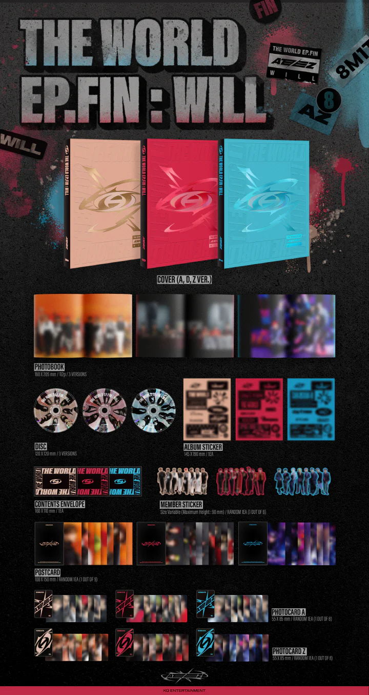 ATEEZ - [THE WORLD EP.FIN : WILL] 2nd Album RANDOM Version - Image 2