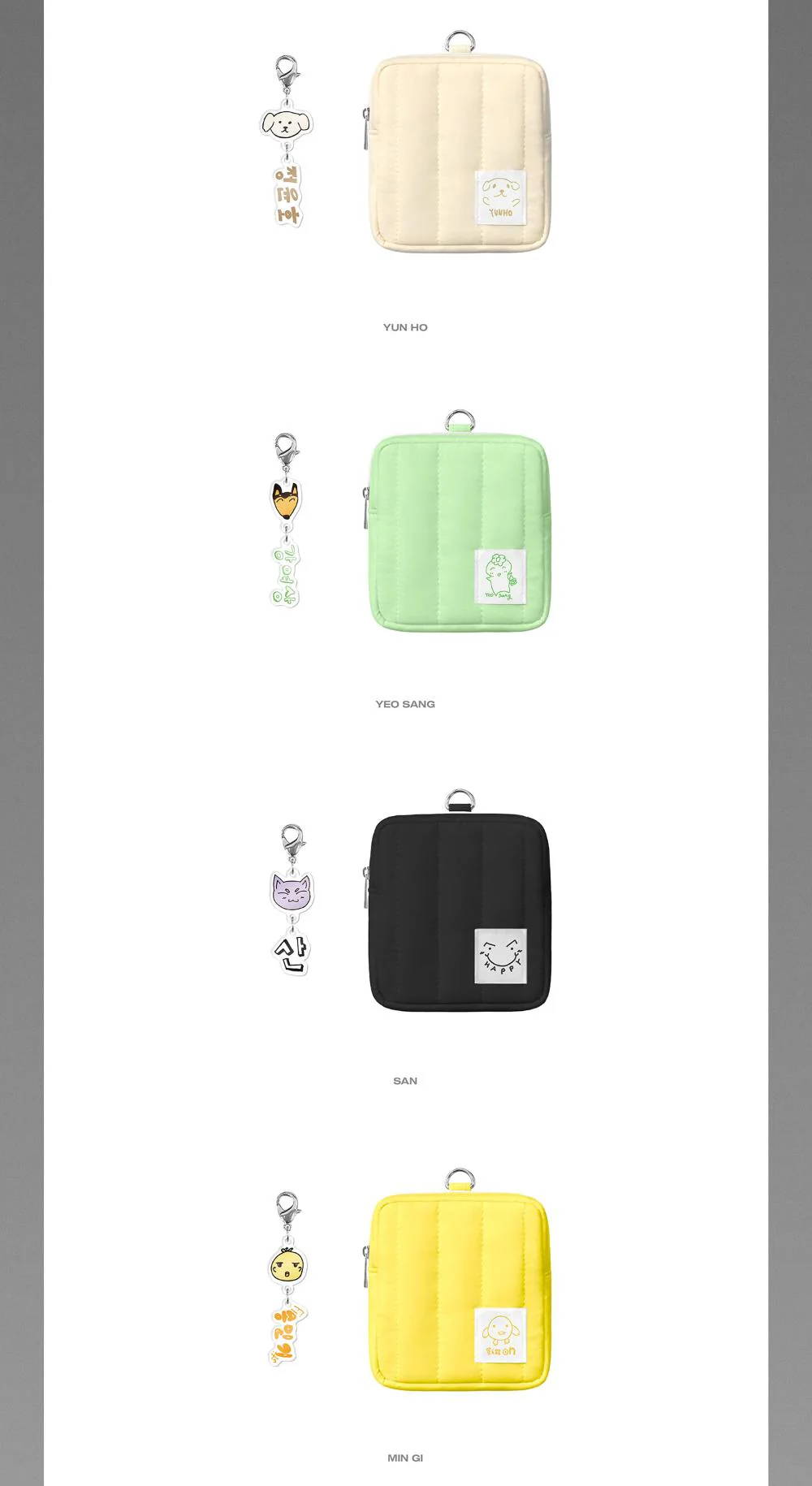 ATEEZ - [TOWARDS THE LIGHT WILL TO POWER] 2025 WORLD TOUR FINALE IN SEOUL OFFICIAL MD KEYRING MINI POUCH - Image 3