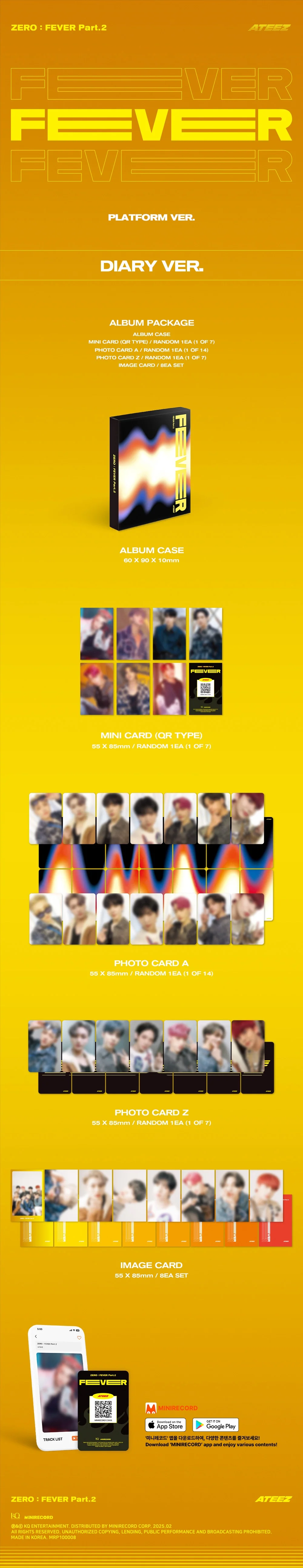 ATEEZ - [ZERO : FEVER PART.2] PLATFORM 3 Version SET - Image 3