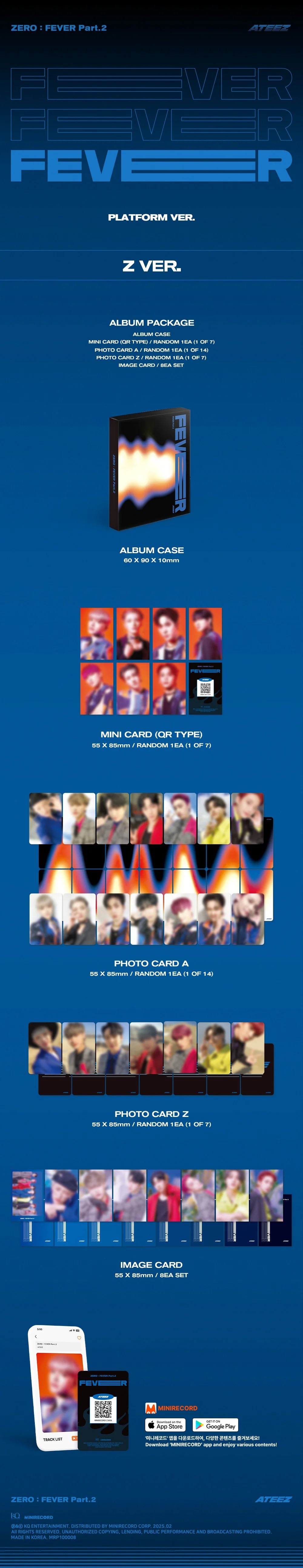 ATEEZ - [ZERO : FEVER PART.2] PLATFORM 3 Version SET - Image 4