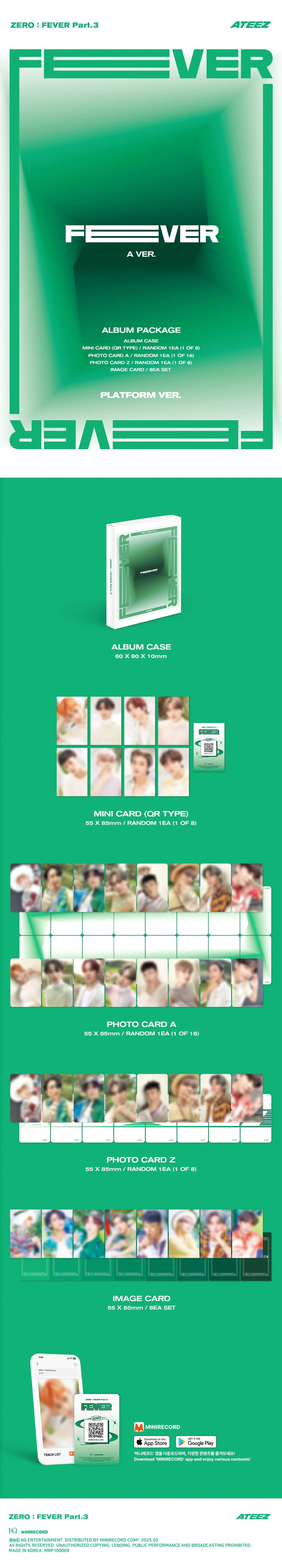 ATEEZ - [ZERO : FEVER PART.3] PLATFORM RANDOM Version - Image 2