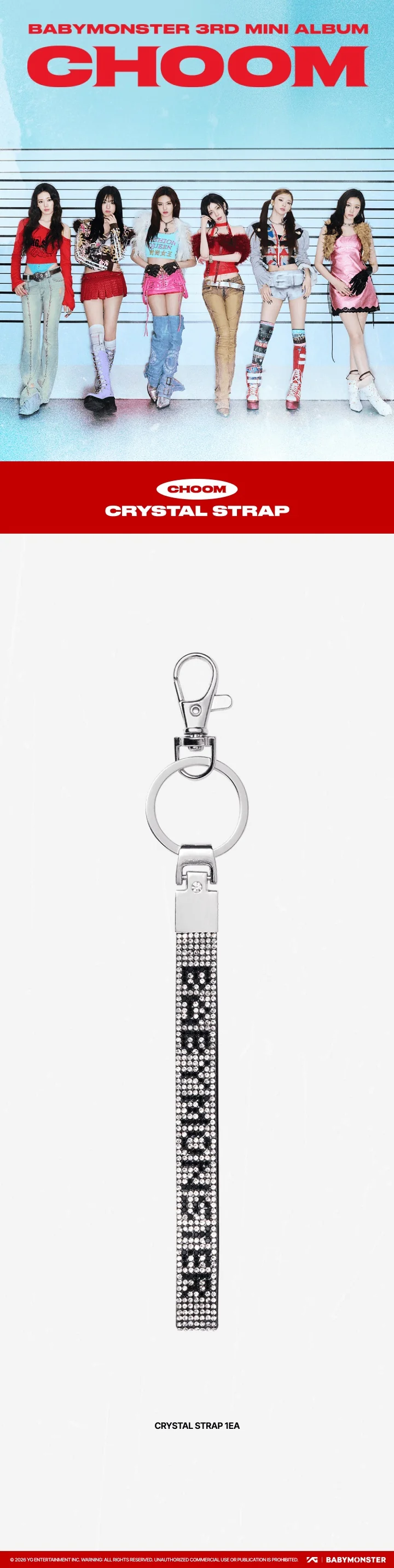BABYMONSTER - [CHOOM] 3RD MINI ALBUM MD CRYSTAL STRAP - Image 2