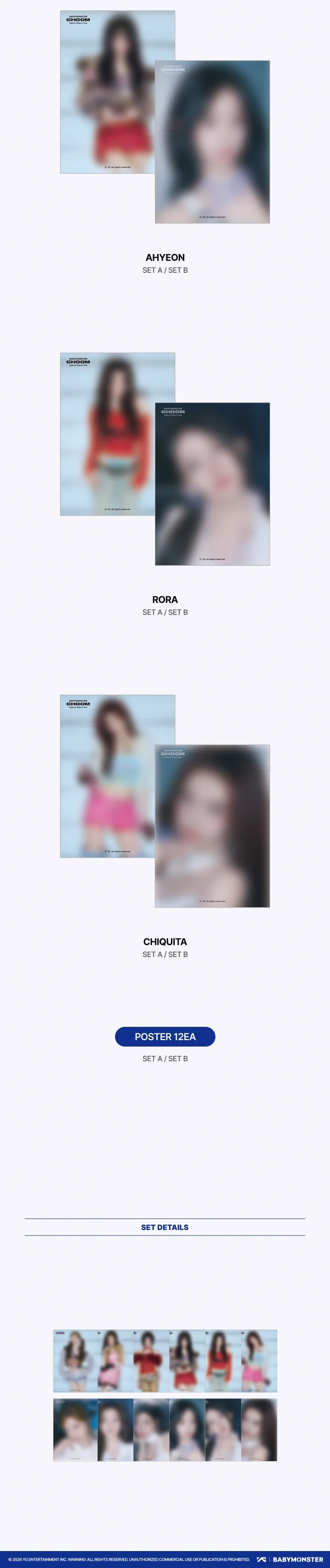 (PRE-ORDER) BABYMONSTER - [춤(CHOOM)] WORLD TOUR IN SEOUL OFFICIAL MD POSTER SET - Image 3