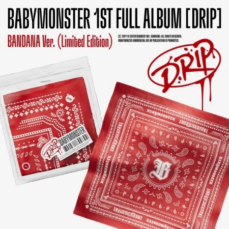 BABYMONSTER - [DRIP] 1st FULL Album LIMITED Edition BANDANA Version