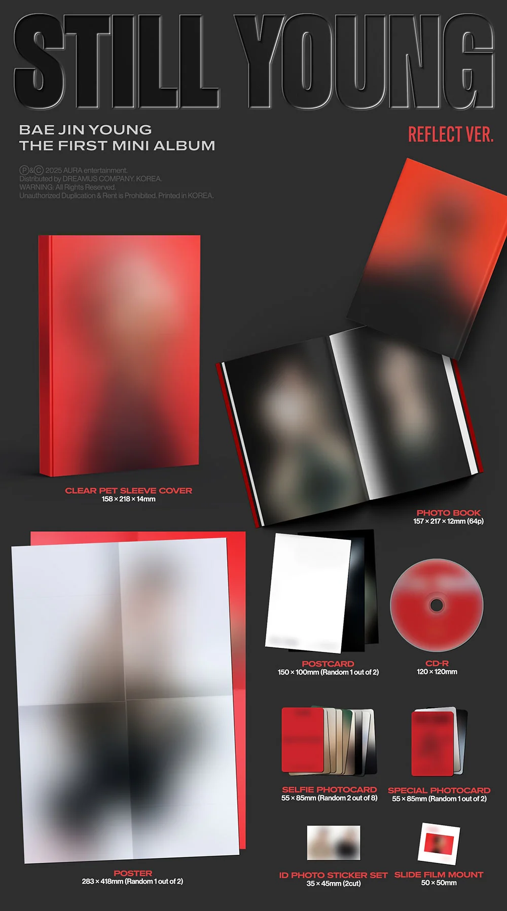BAE JIN YOUNG - [STILL YOUNG] 1st Mini Album 2 Version SET - Image 3