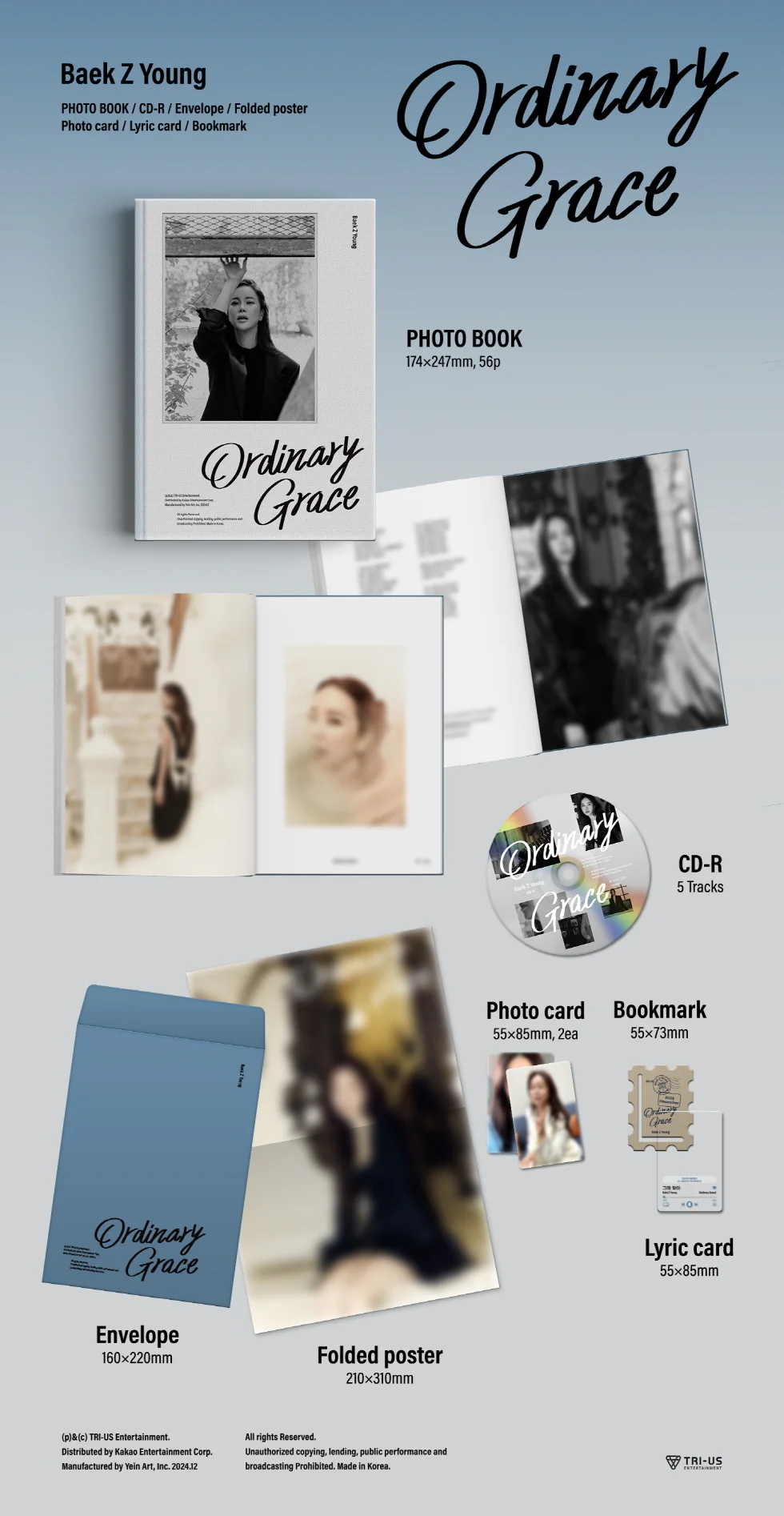 BAEK Z YOUNG - [ORDINARY GRACE] 25th Mini Album - Image 2