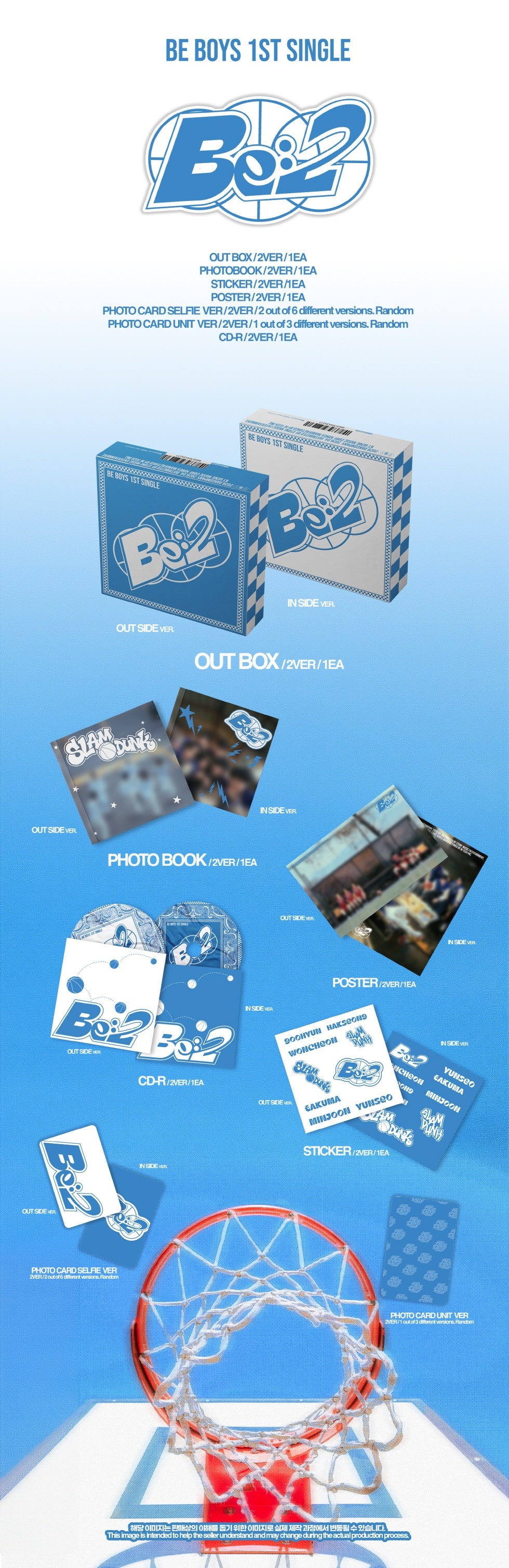 BE BOYS - [BE:2] 1st Single Album RANDOM Version - Image 2
