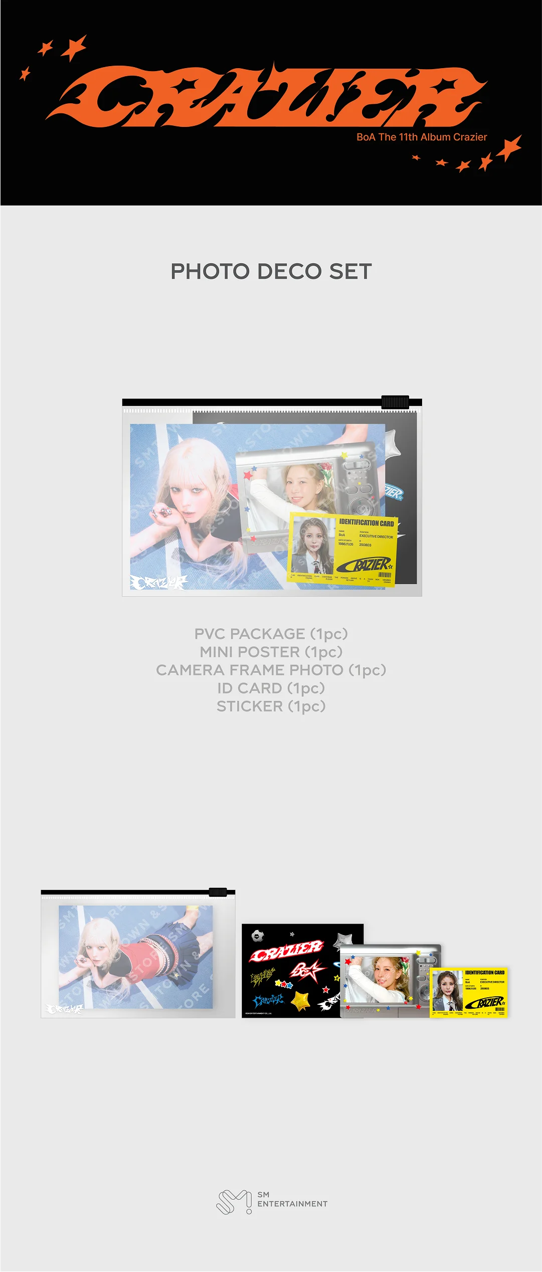 BoA - [CRAZIER] OFFICIAL MD PHOTO DECO SET - Image 2
