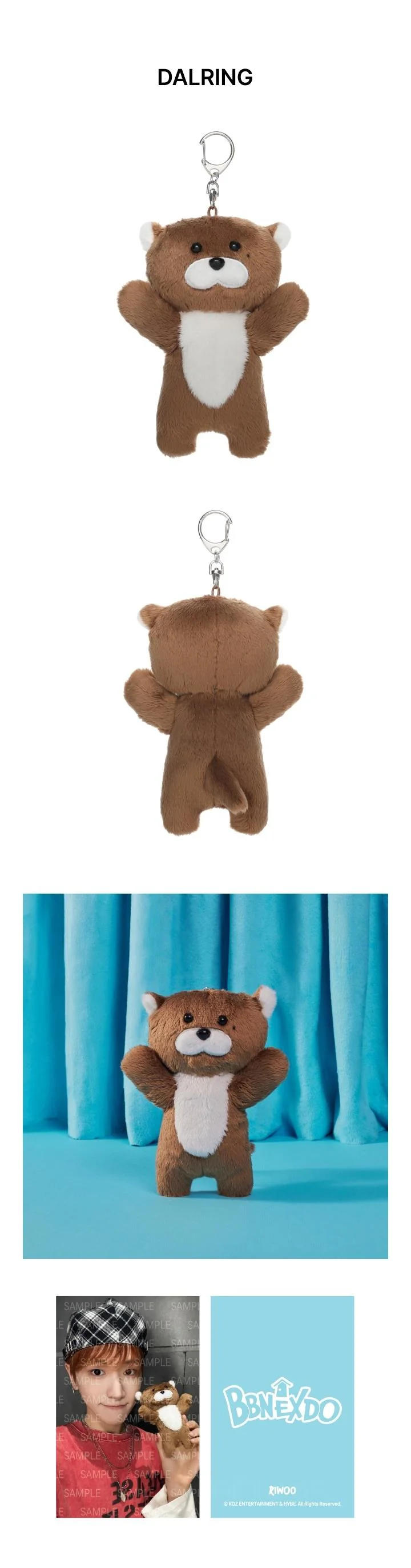 BOYNEXTDOOR - [POP-UP ‘BBNEXDO in Town’] OFFICIAL MD Plush Keyring HOW? Version - Image 3