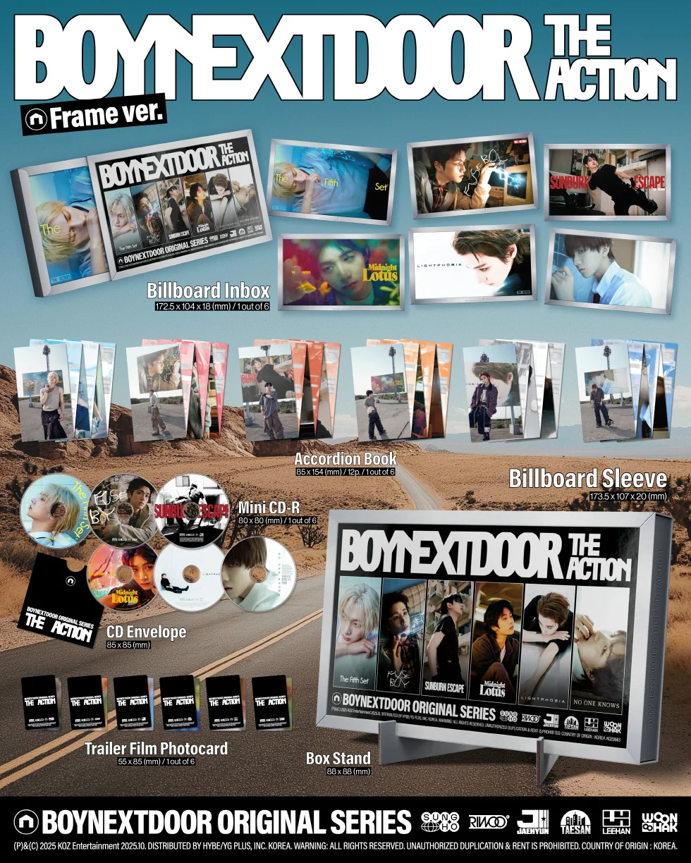 BOYNEXTDOOR - [The Action] 5th EP Album FRAME RIWOO Version - Image 2