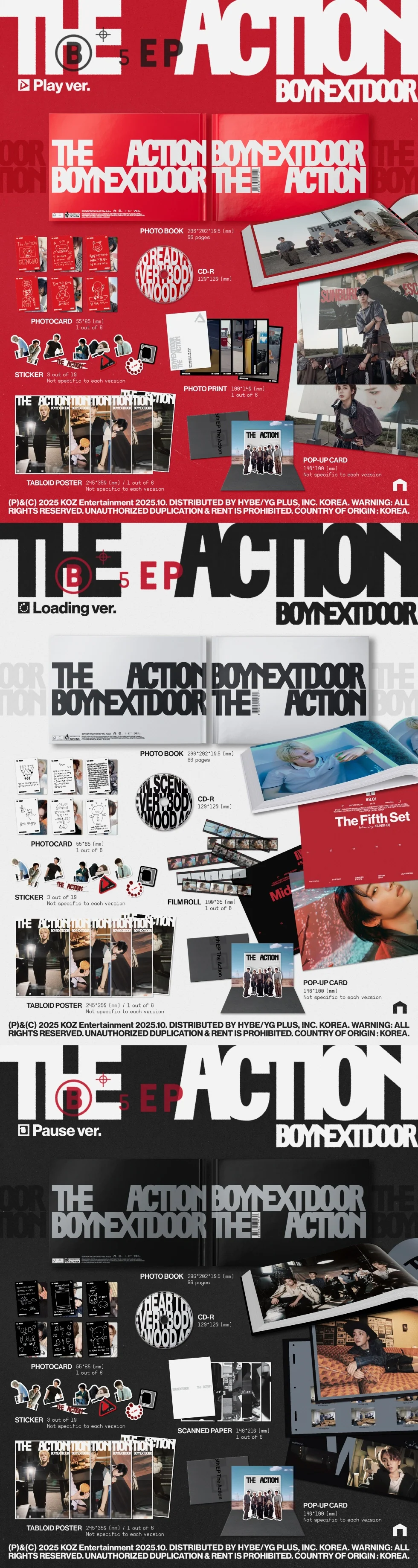 BOYNEXTDOOR - [The Action] 5th EP Album PLAY Version - Image 2