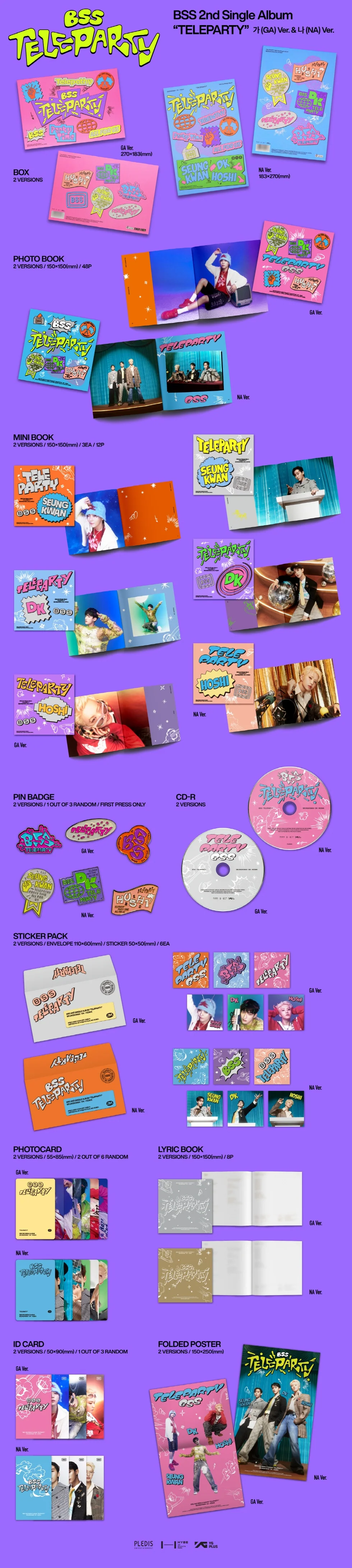BSS (SEVENTEEN) - [TELEPARTY] 2nd Single Album GA Version - Image 2