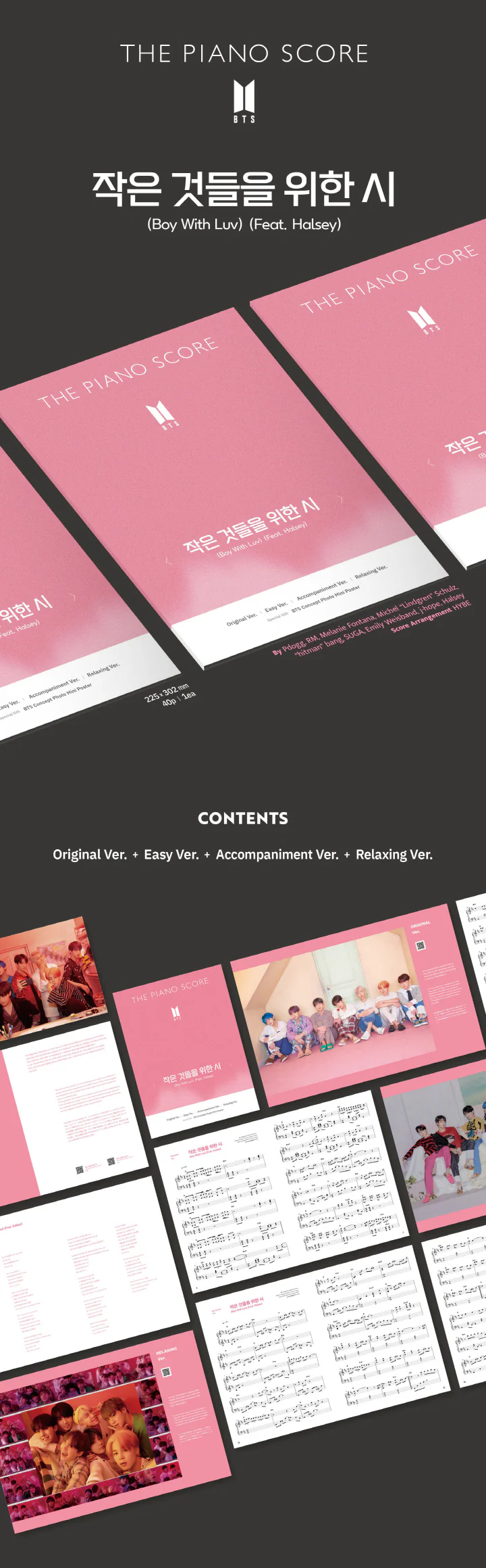 BTS - [BOY WITH LUV (FEAT. HALSEY)] THE PIANO SCORE - Image 2