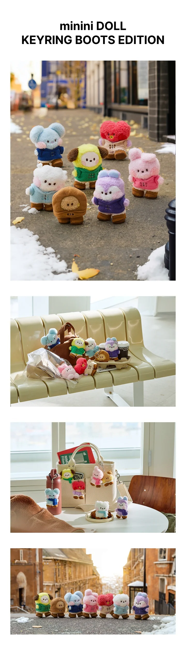 BTS - [BT21] DECEMBER OFFICIAL MD minini DOLL KEYRING BOOTS EDITION - Image 2