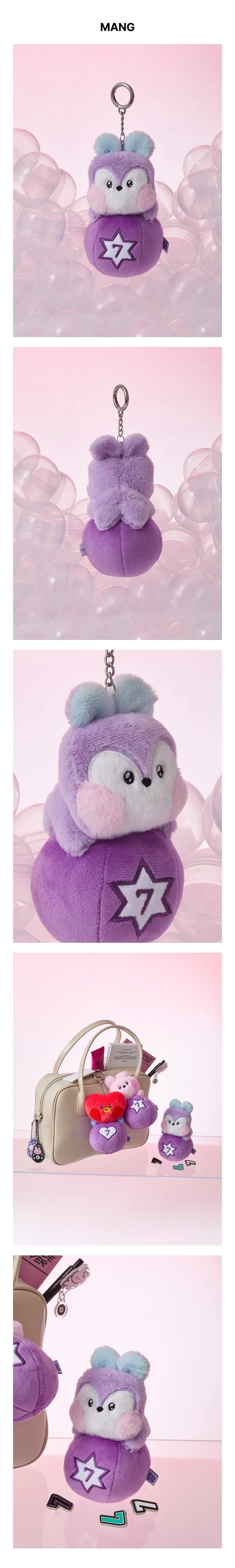 BTS - [BT21] DECEMBER OFFICIAL MD minini PLUSH KEYRING LUCKY GATCHA - Image 8