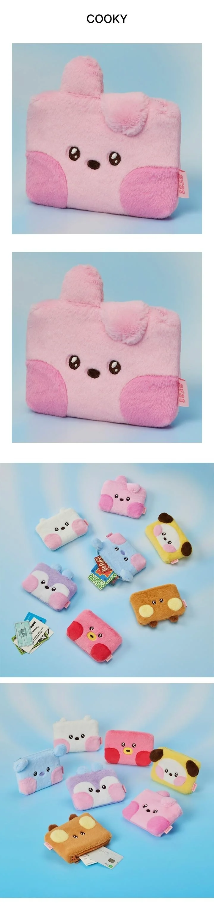 BTS - [BT21] DECEMBER OFFICIAL MD minini Pouch Hug Me - Image 5
