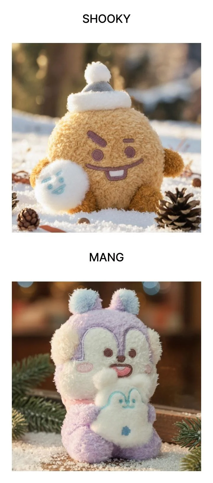 BTS - [BT21] DECEMBER OFFICIAL MD Snowman Plush - Image 3