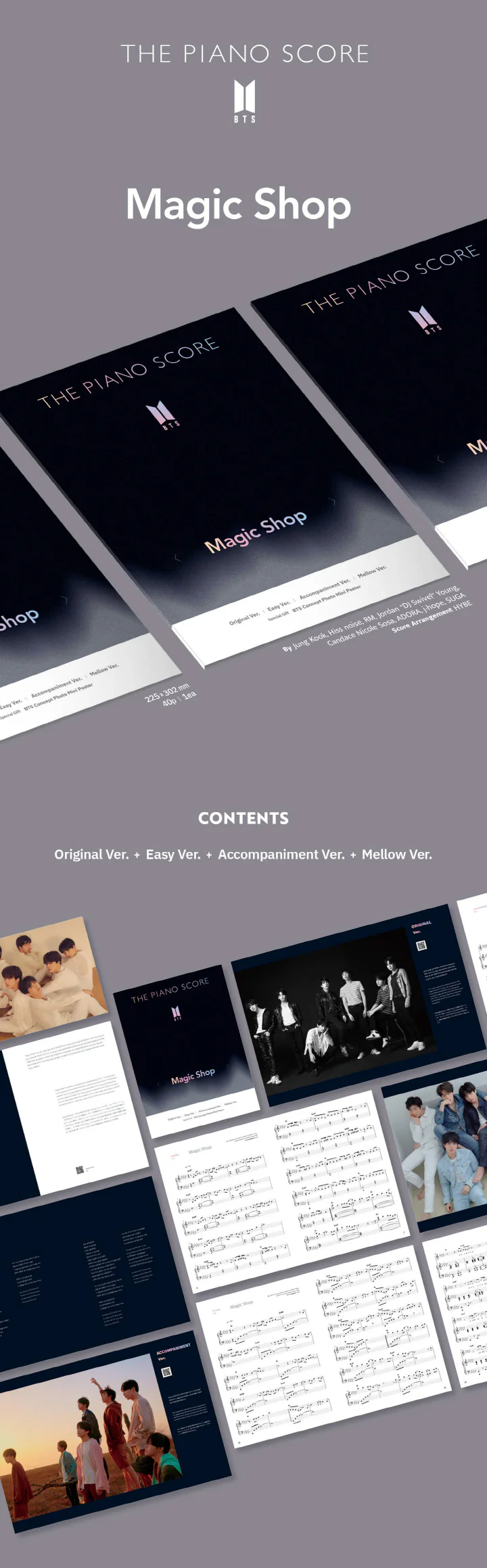 BTS - [MAGIC SHOP] THE PIANO SCORE - Image 2