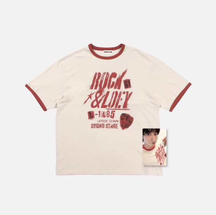 CHANYEOL - [Upside Down : Sound Stage] 2025 OFFICIAL MD T-SHIRT SET (IVORY ver.)