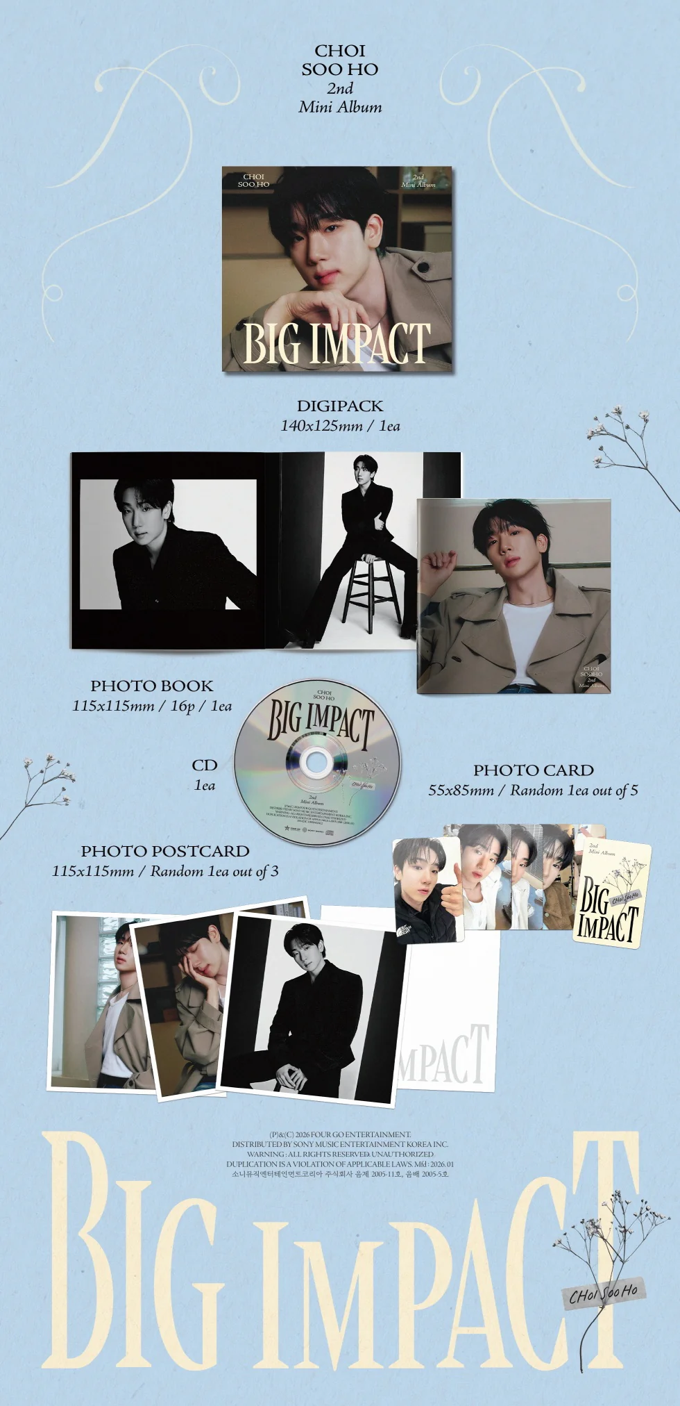 CHOI SOO HO - 2nd Mini Album DIGIPACK Version - Image 2