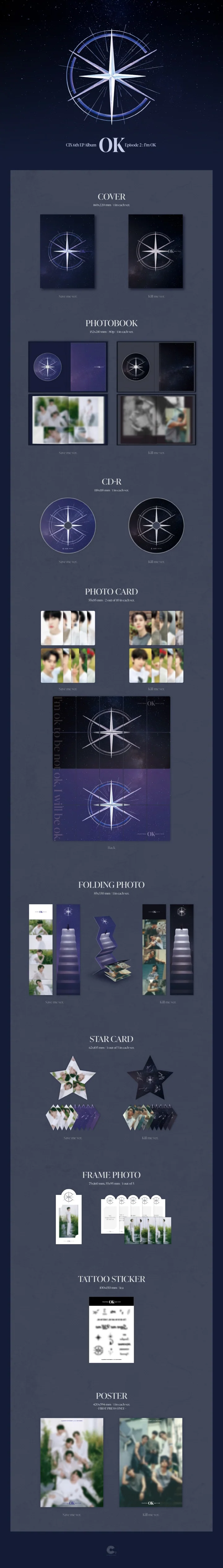 CIX - [OK Episode 2 : I'm OK] 6th EP Album 2 Version SET - Image 2