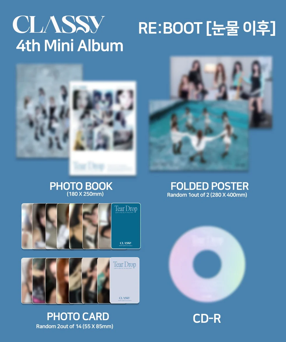 (PRE-ORDER) CLASS:Y - [RE:BOOT [눈물 이후]] 4th Mini Album B (WHITE) Version - Image 2