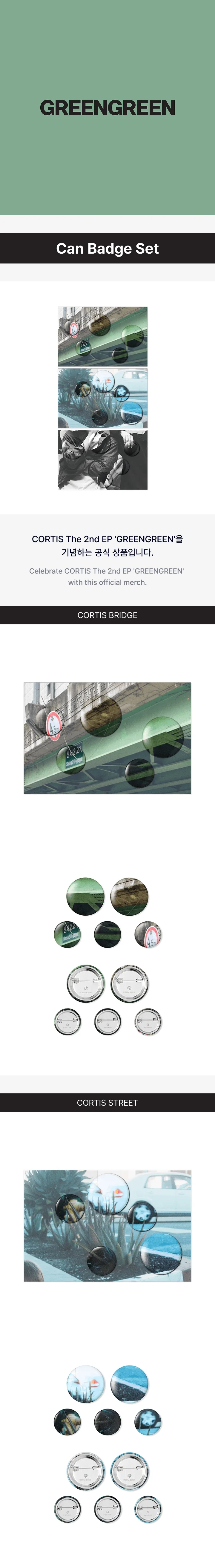 CORTIS - [GREENGREEN] 2nd EP OFFICIAL MD Can Badge Set - Image 2