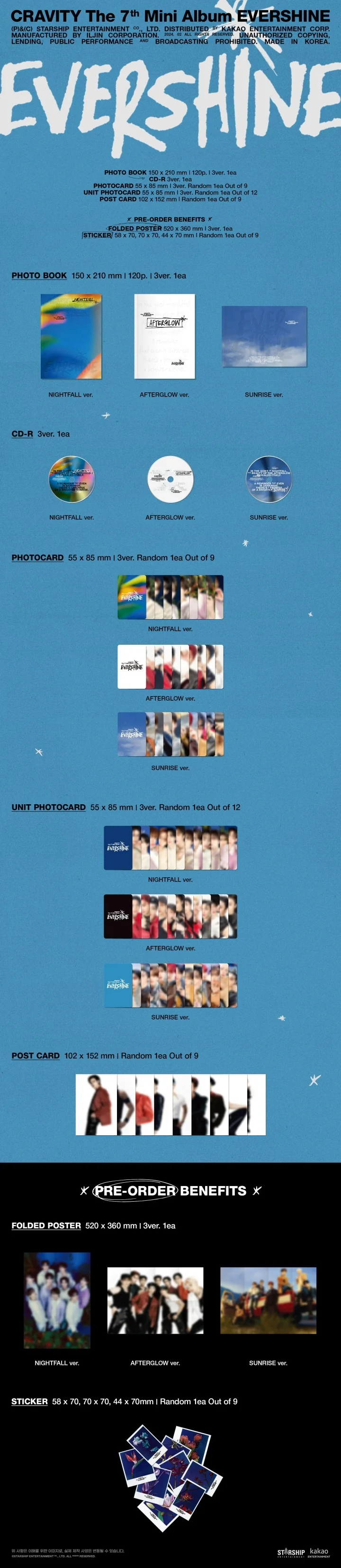 CRAVITY - [EVERSHINE] 7th Mini Album RANDOM Version - Image 2