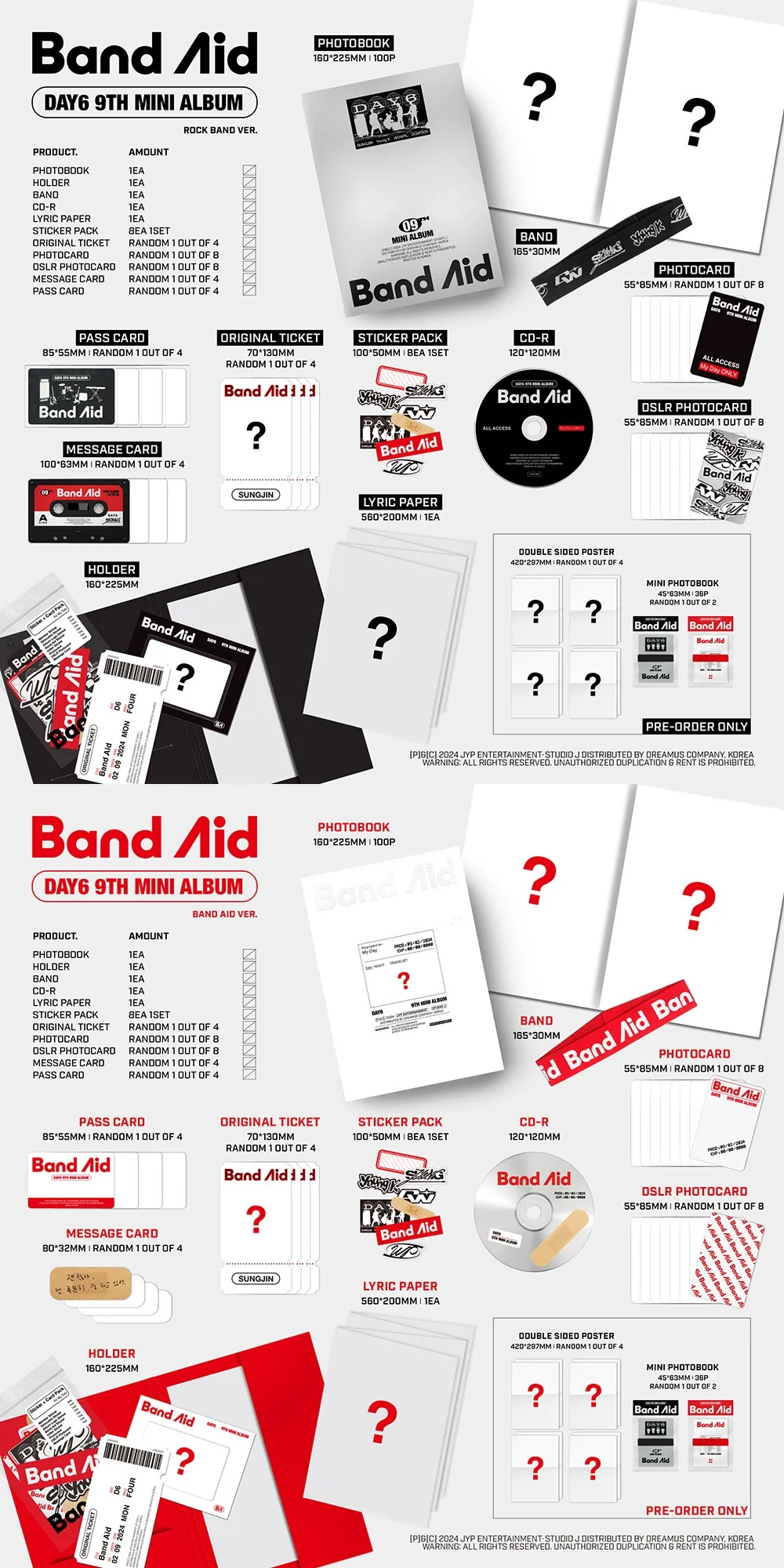 DAY6 - [BAND AID] 9th Mini Album BAND AID Version - Image 2