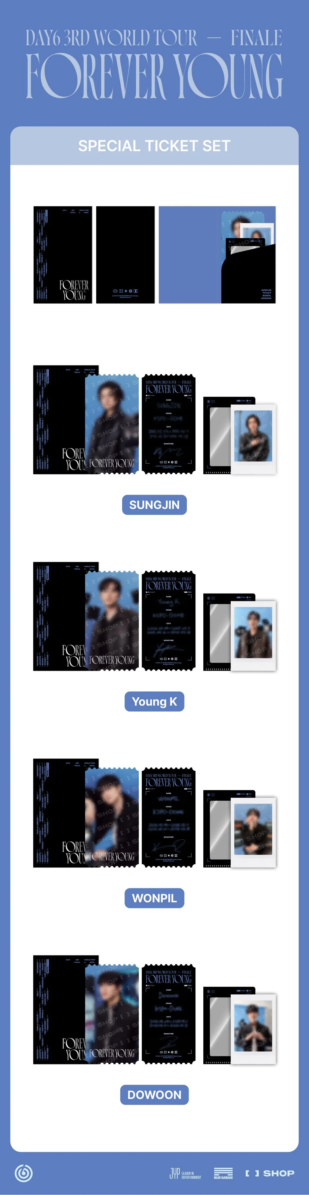DAY6 - [FOREVER YOUNG FINALE] OFFICIAL MD SPECIAL TICKET SET - Image 2