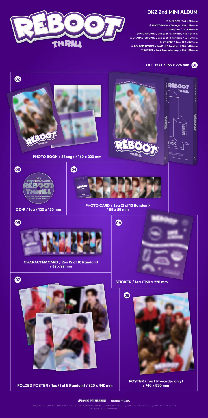 DKZ - [REBOOT] 2nd Mini Album 2 Version SET - Image 2