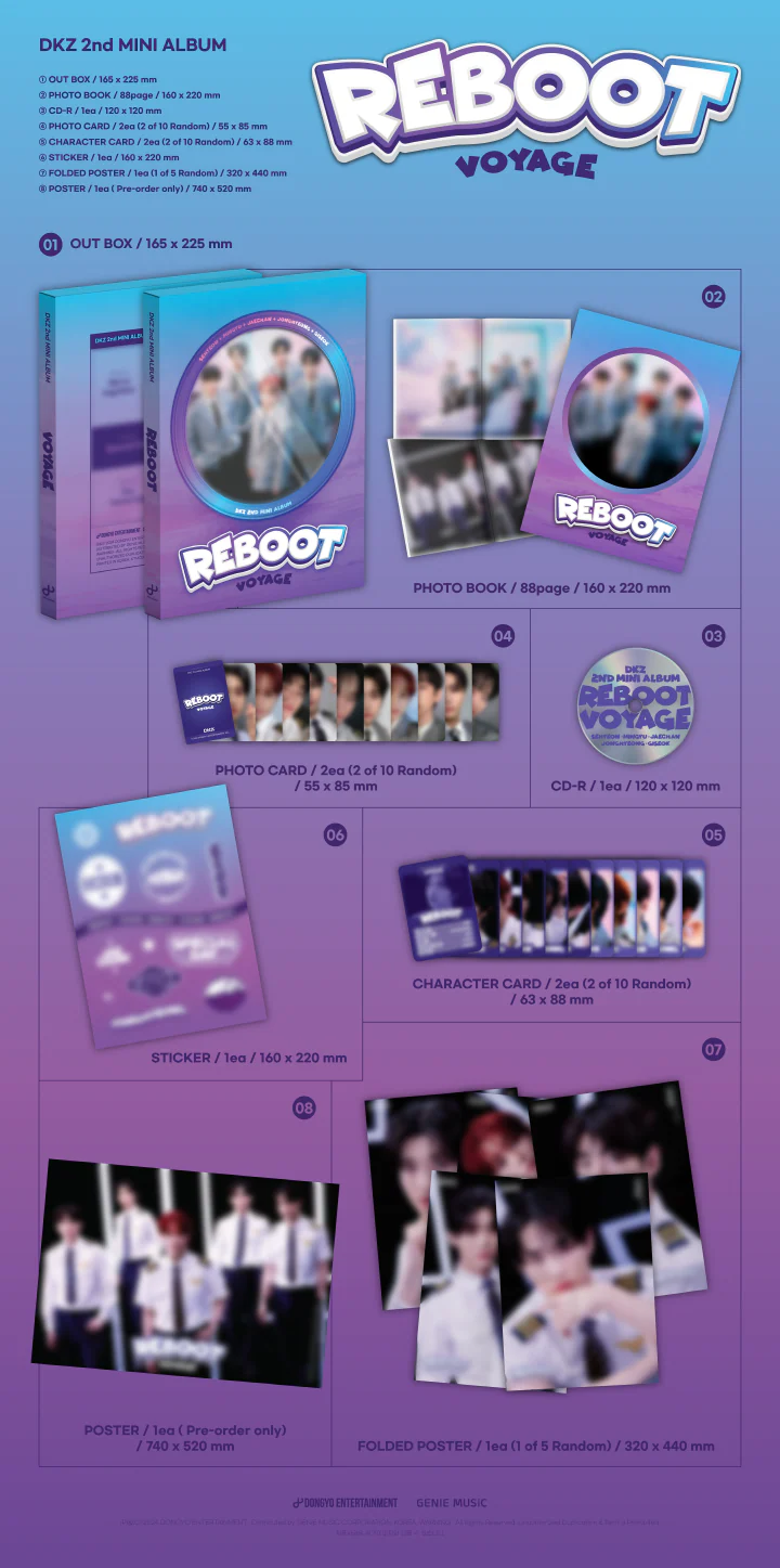DKZ - [REBOOT] 2nd Mini Album 2 Version SET - Image 3