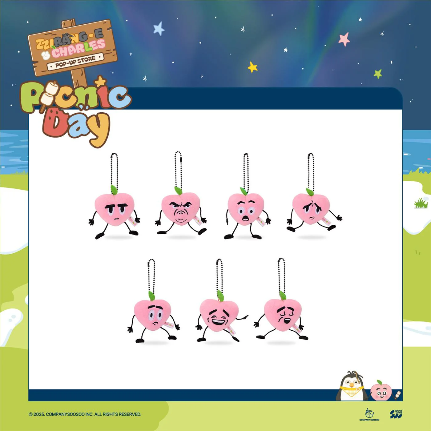 DOH KYUNG SOO - [ZZirang-e & Charles PICNIC DAY] POP-UP STORE MD Charles PLUSH KEYRING