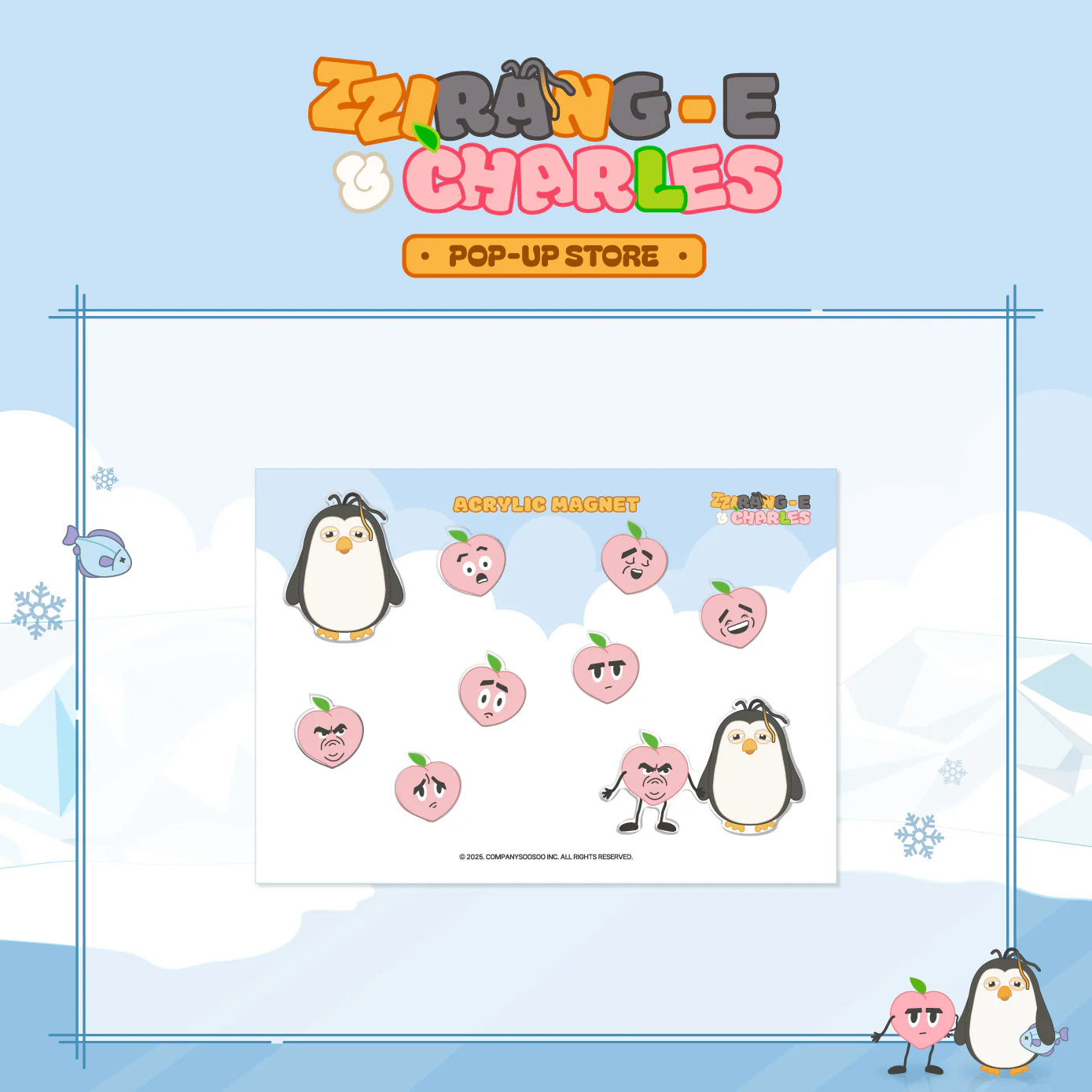DOH KYUNG SOO - [ZZirang-e & Charles] POP-UP STORE OFFICIAL MD ACRYLIC MAGNET