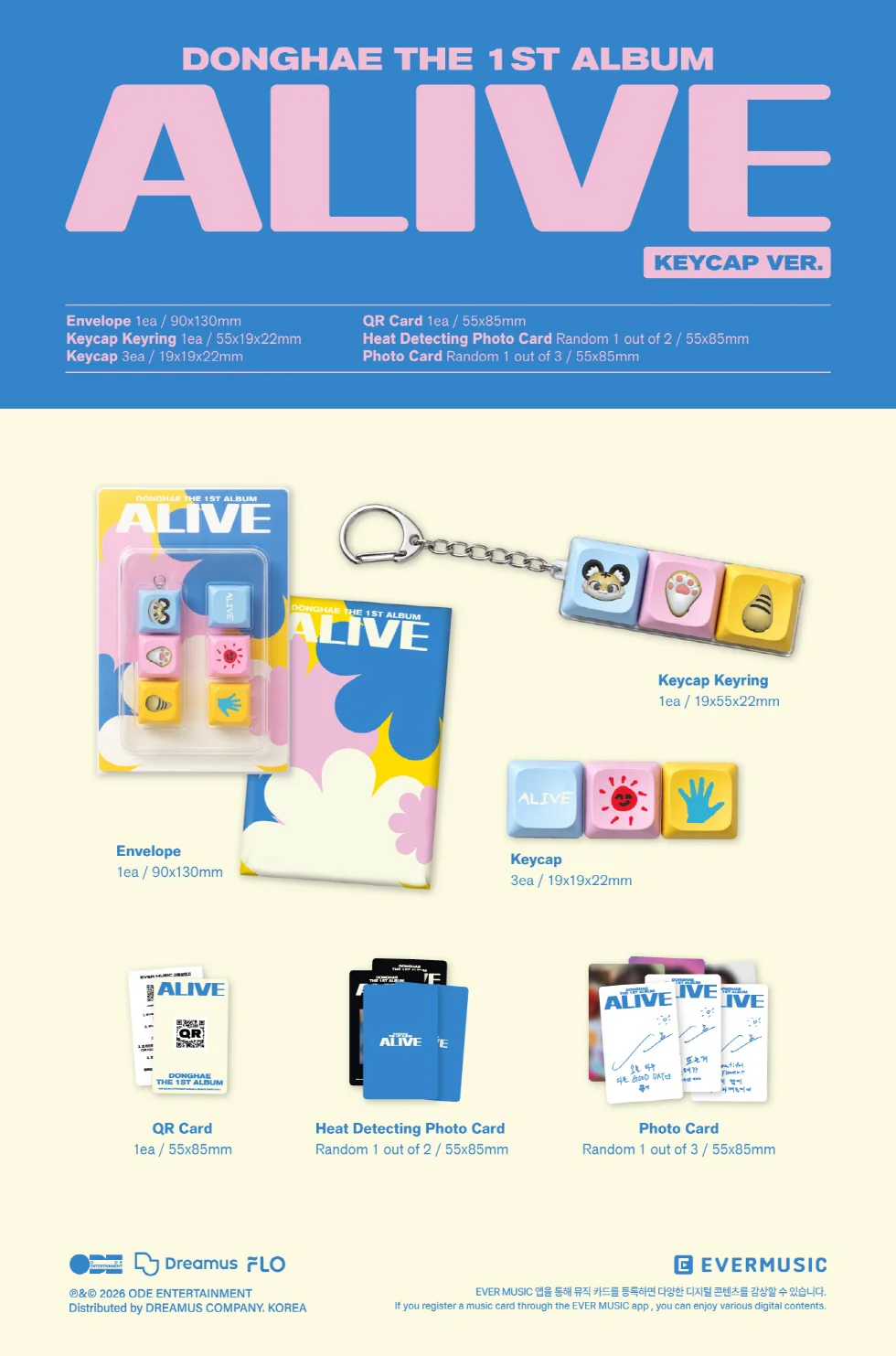 DONGHAE - [ALIVE] 1st Album KEYCAP Version - Image 2