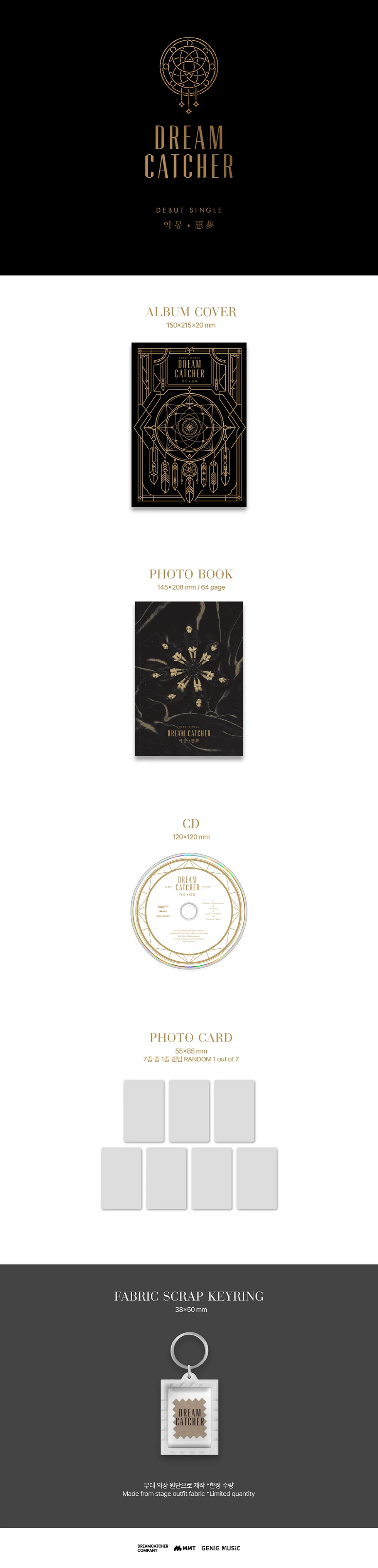 DREAMCATCHER - [NIGHTMARE / 惡夢] Debut Single Album (Re-release) - Image 2