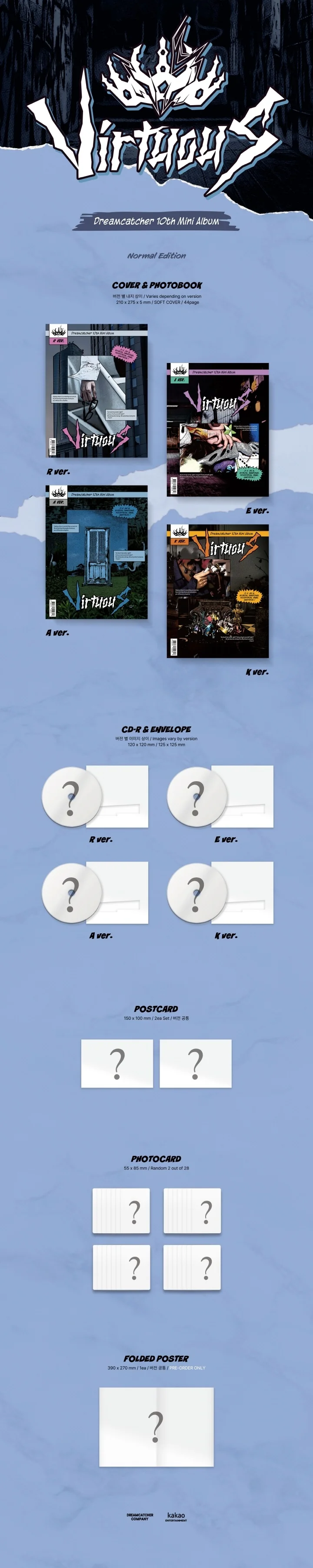 DREAMCATCHER - [VirtuouS] 10th Mini Album 4 Version SET - Image 2